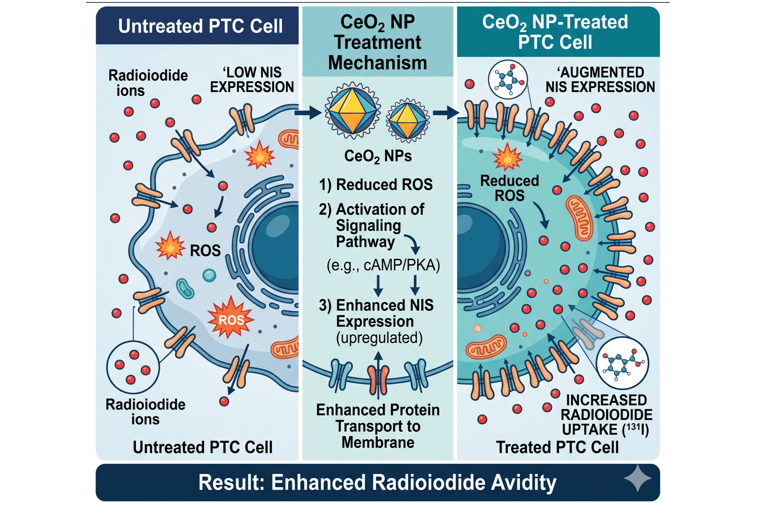 Development of Cerium Oxide Nanoparticle Approach for Enhancing Radio Iodide Avidity in Papillary Thyroid Carcinoma by Augmenting the Expression of the Sodium Iodide Symporter