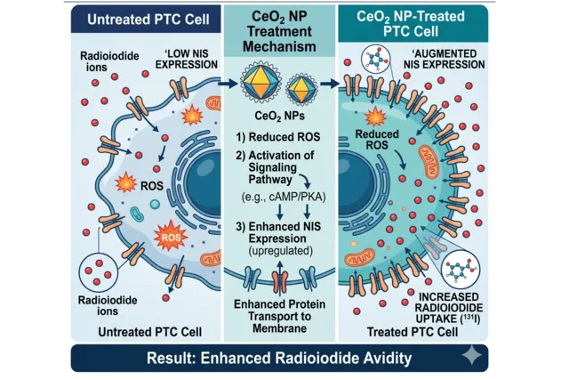 Development of Cerium Oxide Nanoparticle Approach for Enhancing Radio Iodide Avidity in Papillary Thyroid Carcinoma by Augmenting the Expression of the Sodium Iodide Symporter